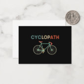 Zyklobahn Funny Bicyclist Spaß Mitteilungskarte (Vorderseite/Rückseite Beispiel)