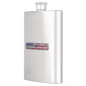 Zyklocross-amerikanische Flagge Flachmann (Links)