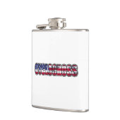 Zyklocross-amerikanische Flagge Flachmann (Links)