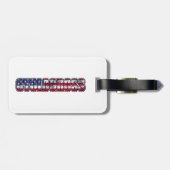 Zyklocross-amerikanische Flagge Gepäckanhänger (Rückseite horizontal)