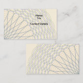Zyklograph-Guilloche ausgebogte Rosette Visitenkarte (Vorne/Hinten)