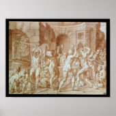 Zyklopen in der Schmiede des Vulkans Poster (Vorne)