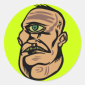 Zyklopen Runder Aufkleber (Vorderseite)