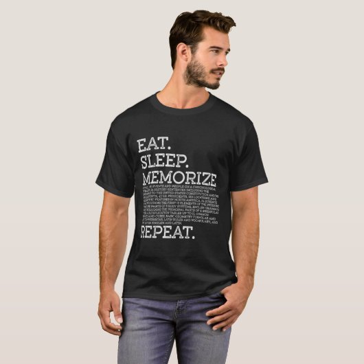 Zyklus 3 Essenssaison Memorize Wiederholen Memory T-Shirt (Vorne ganz)