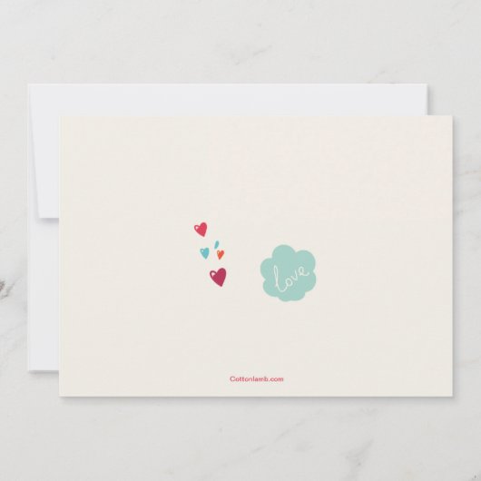 Zyklus der Liebe Brautdusche Einladung (Rückseite)