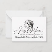 Zyklus der unzerbrechlichen Natur Mitteilungskarte (Rückseite)