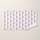 Zyklus für heilende rosa Fahrräder Badhandtuch Set (Handtuch)