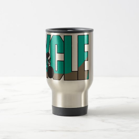 Zyklus - Gebirgsradfahren Reisebecher (Mittel)