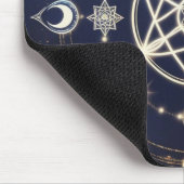 Zyklus-Mandala der himmlischen Monde – Heilige Geo Mousepad (Ecke)