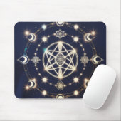 Zyklus-Mandala der himmlischen Monde – Heilige Geo Mousepad (Mit Mouse)