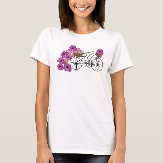 Zyklus und Blume T-Shirt (Vorderseite)