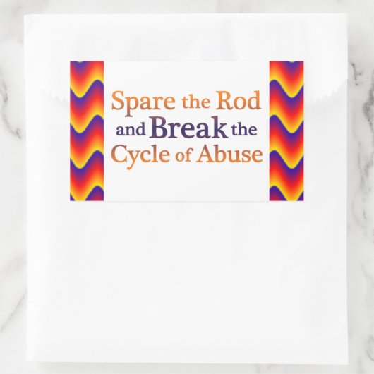 Zyklusabbruch Rechteckiger Aufkleber (Tasche)