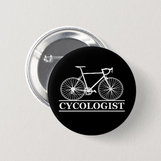 Zykologe Funny Cycling für Radfahrer und Biker Button (Vorne & Hinten)