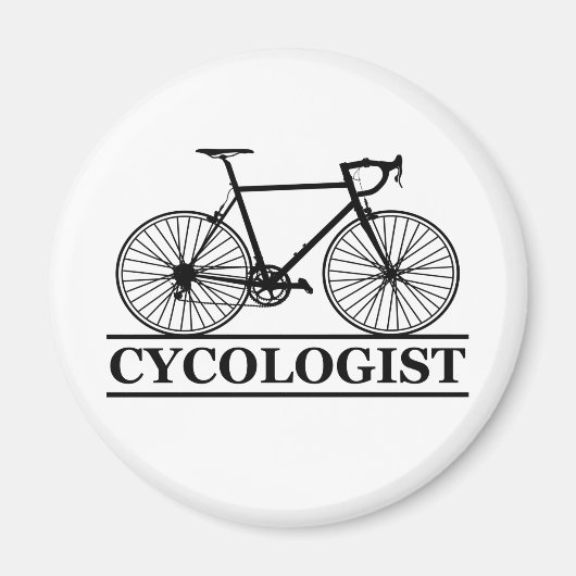 Zykologe Funny Cycling für Radfahrer und Biker Magnet (Vorne)