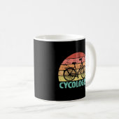 Zykologe Funny Cycling Kaffeetasse (VorderseiteRechts)