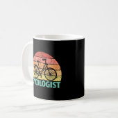 Zykologe Funny Cycling Kaffeetasse (Vorderseite Links)