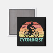 Zykologe Funny Cycling Magnet (Vorderseite/Rückseite)