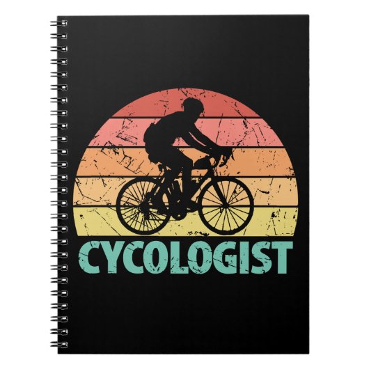Zykologe Funny Cycling Notizblock (Vorderseite)
