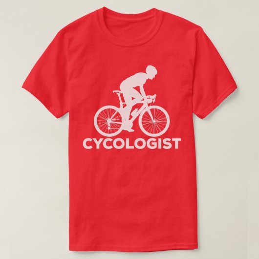 Zykologe Funny Cycling Road Bike Cyclist T-Shirt (Design vorne)