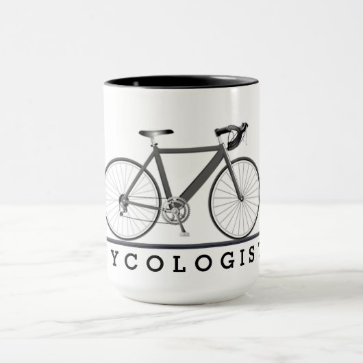 Zykologistext mit grauer Tasse (Zentrum)