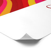 Zyktomische Konturen Poster (Ecke)