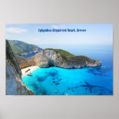 Zykynthos Shipwreck Beach, Griechenland Poster (Vorne)