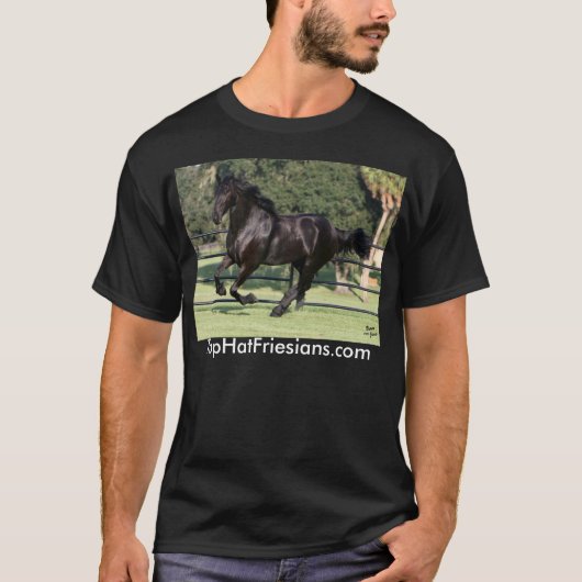 Zylinder-friesische Rinder T-Shirt (Vorderseite)