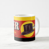 Zylinder-Frucht-Etikett-Tasse Kaffeetasse (VorderseiteRechts)