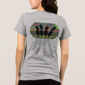 Zylinder im Schatten Tri-Blend Shirt (Rückseite)