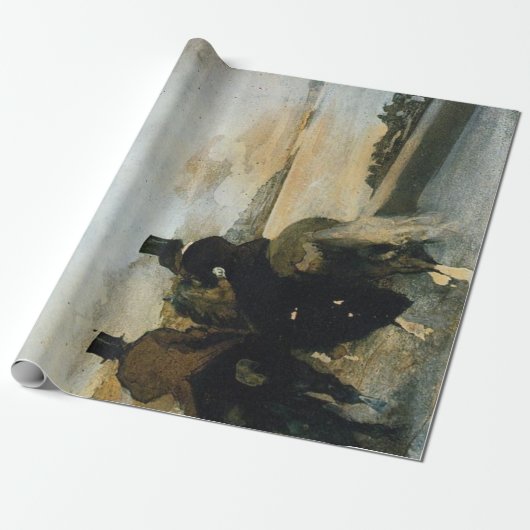 Zylinder-Reiter Decoupage Plakat Geschenkpapier (Ungerollt)