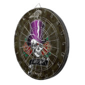 Zylinder-Schädel und Rabe Dartscheibe (Vorderseite rechts)