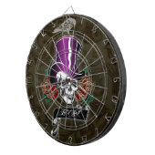 Zylinder-Schädel und Rabe Dartscheibe (Vorderseite rechts)