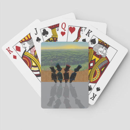 Zylinder spielkarten (Rückseite)