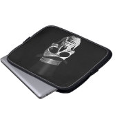 Zylinder-Totenkopf Laptopschutzhülle (Vorne Knopf)