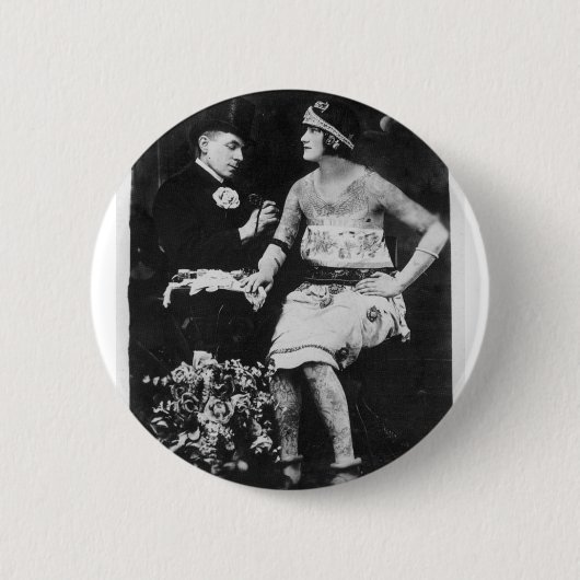 Zylinder und Tätowierungen Button (Vorderseite)