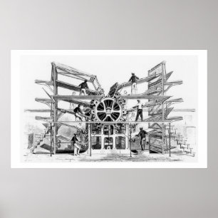 Zylinderdruckpresse erfunden bis zum Richard-März Poster