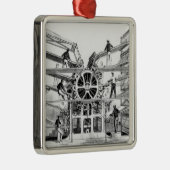 Zylinderdruckpresse erfunden bis zum Richard-März Silbernes Ornament (Rechts)