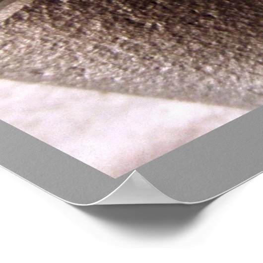 Zylinderkopf Metallisches geometrisches Entwurfspo Poster (Ecke)