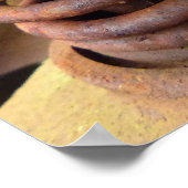 Zylinderkopfumbauer Rusty Motor Block Foto Poster (Ecke)