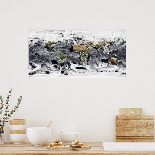 Zylinderprojektion Poster (Küche)