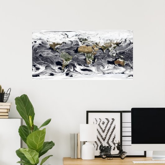 Zylinderprojektion Poster (Heimbüro)