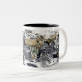 Zylinderprojektion Zweifarbige Tasse (VorderseiteRechts)