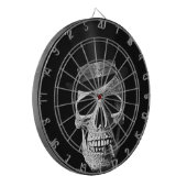 Zylinderschädel Dartscheibe (Vorderseite Links)