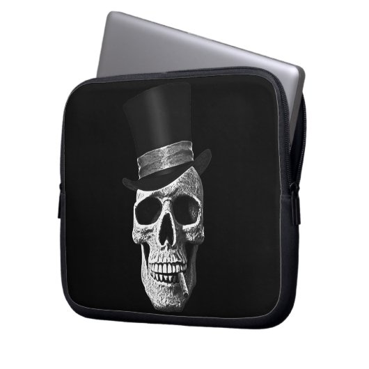 Zylinderschädel Laptopschutzhülle (Vorderseite Links)