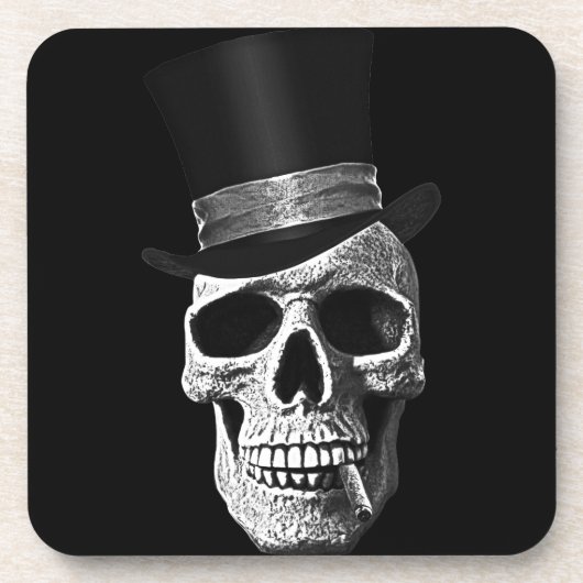 Zylinderschädel Untersetzer (Vorderseite)