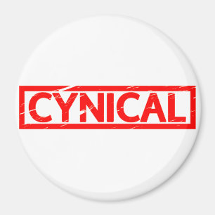 zynische Briefmarke Magnet