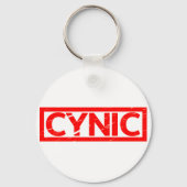 Zynische Briefmarke Schlüsselanhänger (Rückseite)