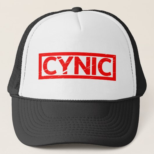 Zynische Briefmarke Truckerkappe (Vorderseite)