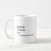 Zynische Definitions-Tasse Kaffeetasse (Links)