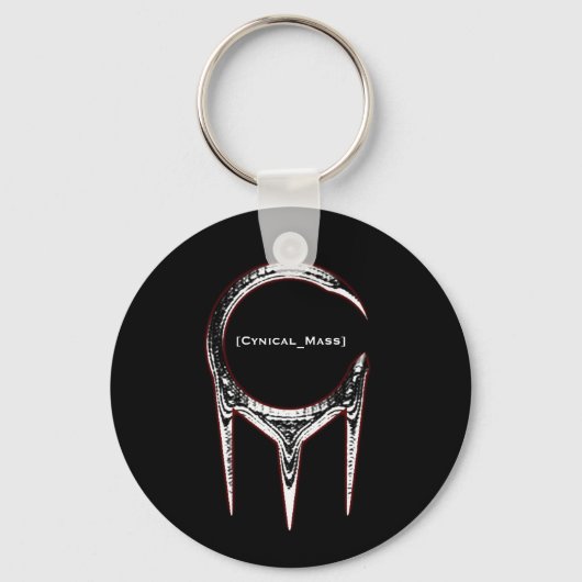 Zynischer Mass Schlüsselanhänger Black (Vorderseite)